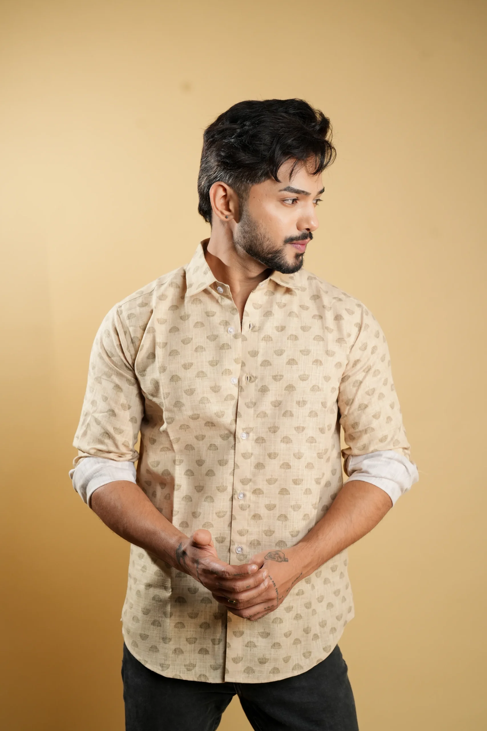 Geometric Luxe Printed Casual Shirt - Copy