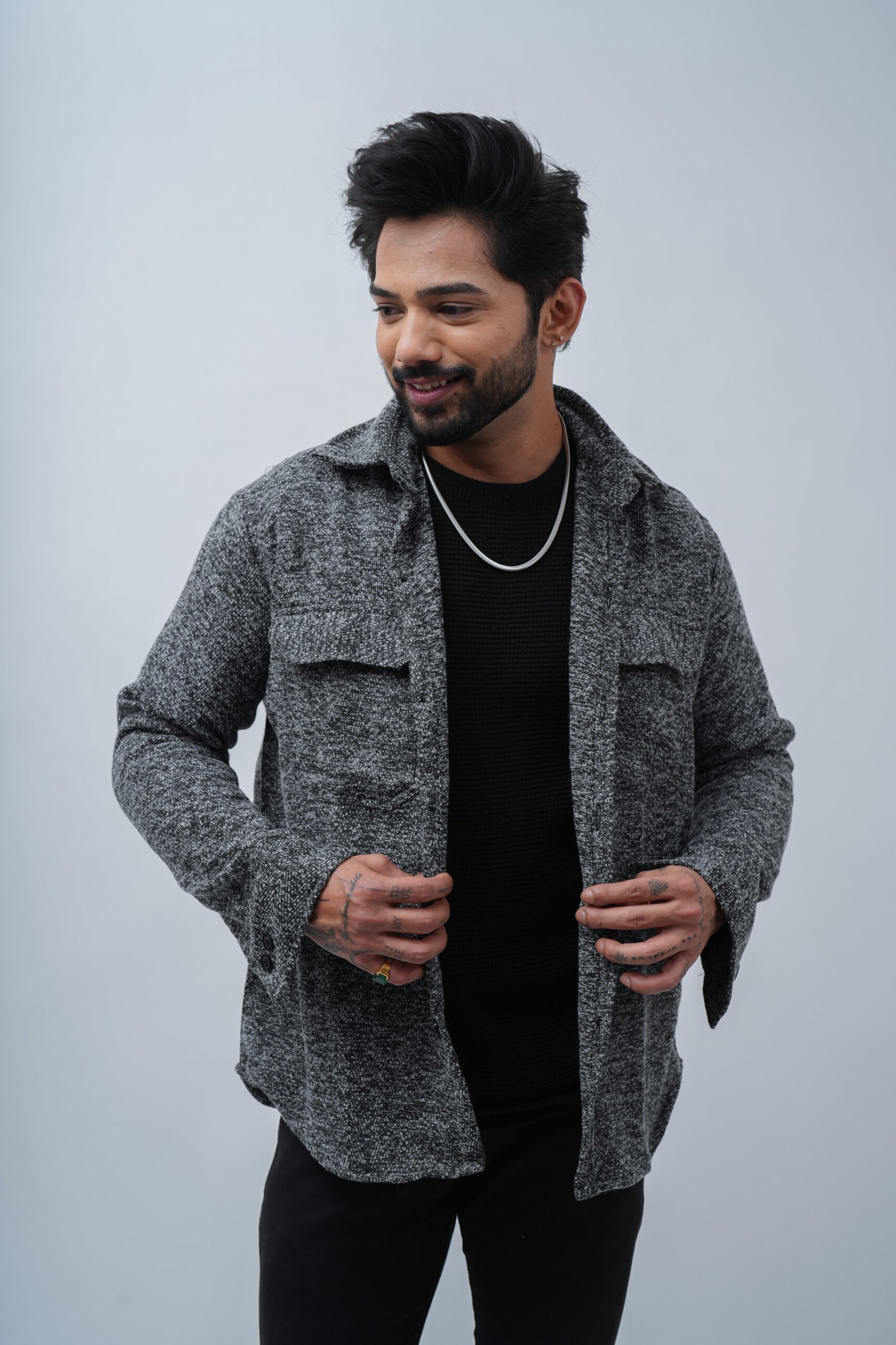 Imported Knit Texture Shacket